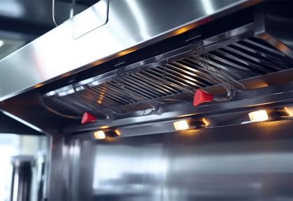 Canopy hoods for kitchens and live cooking